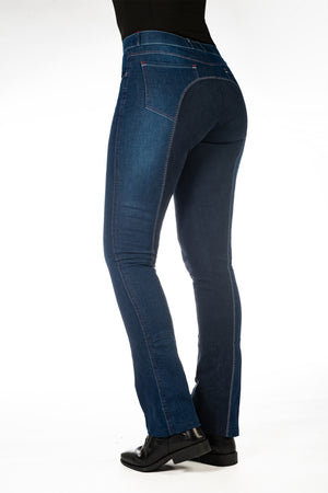 Jodhpur riding breeches Summer Denim 6169 jeans blue/deep blue / EU128/age 6-7