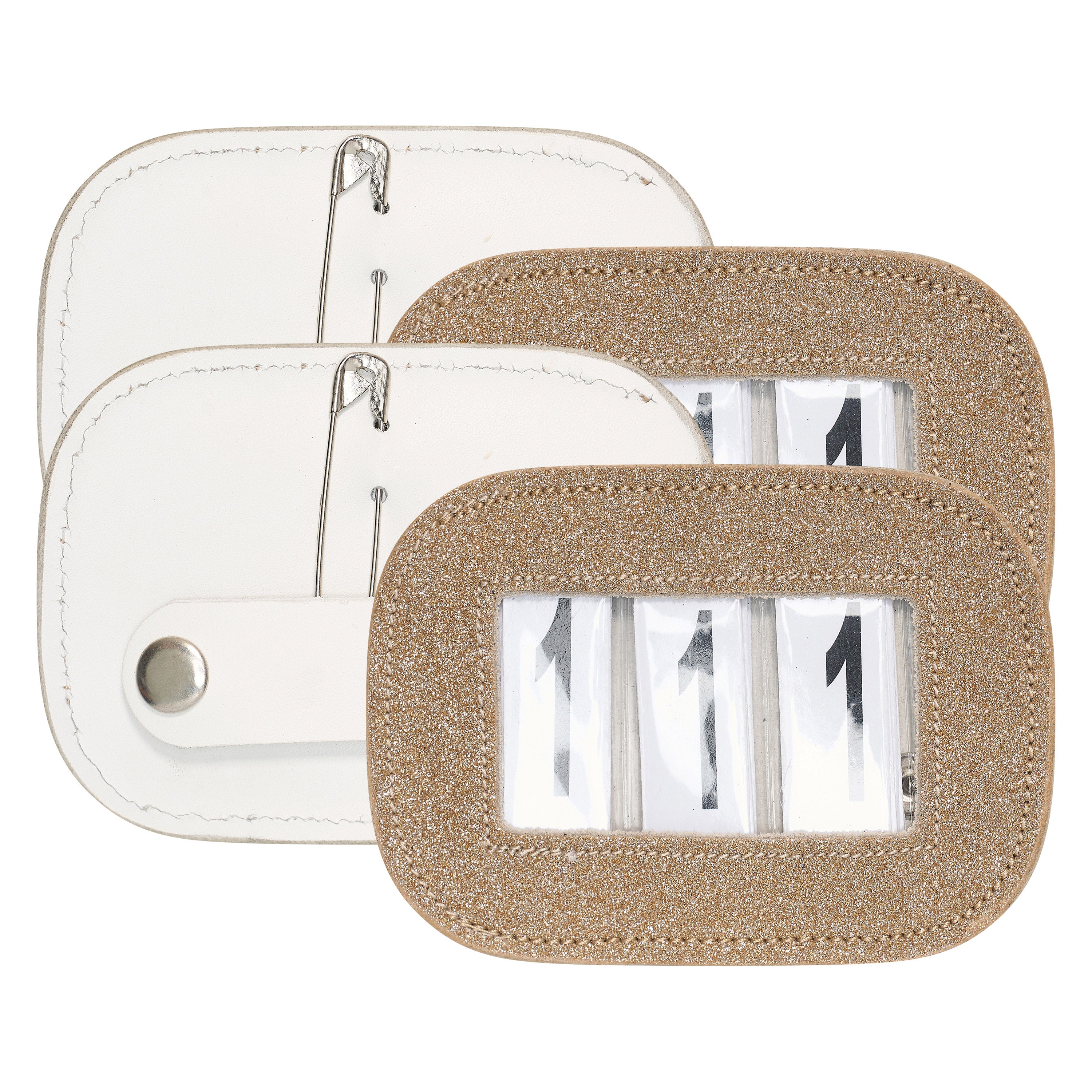 Competition number IRHGlitter square, set of 2 pcs