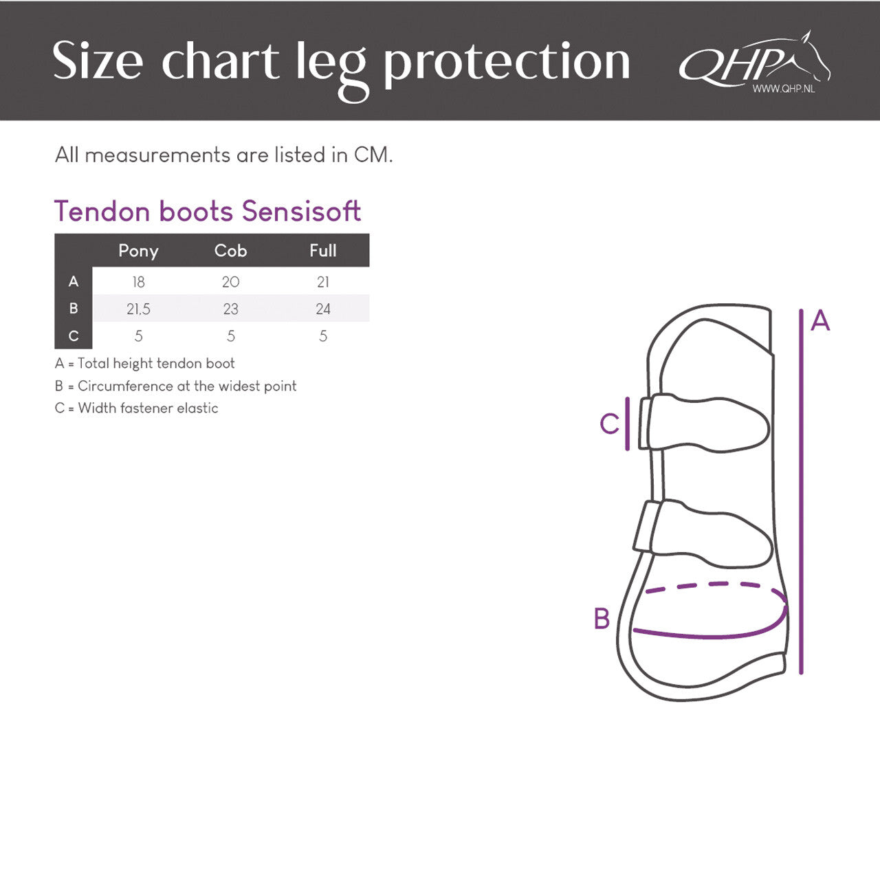 Tendon boots Sensisoft
