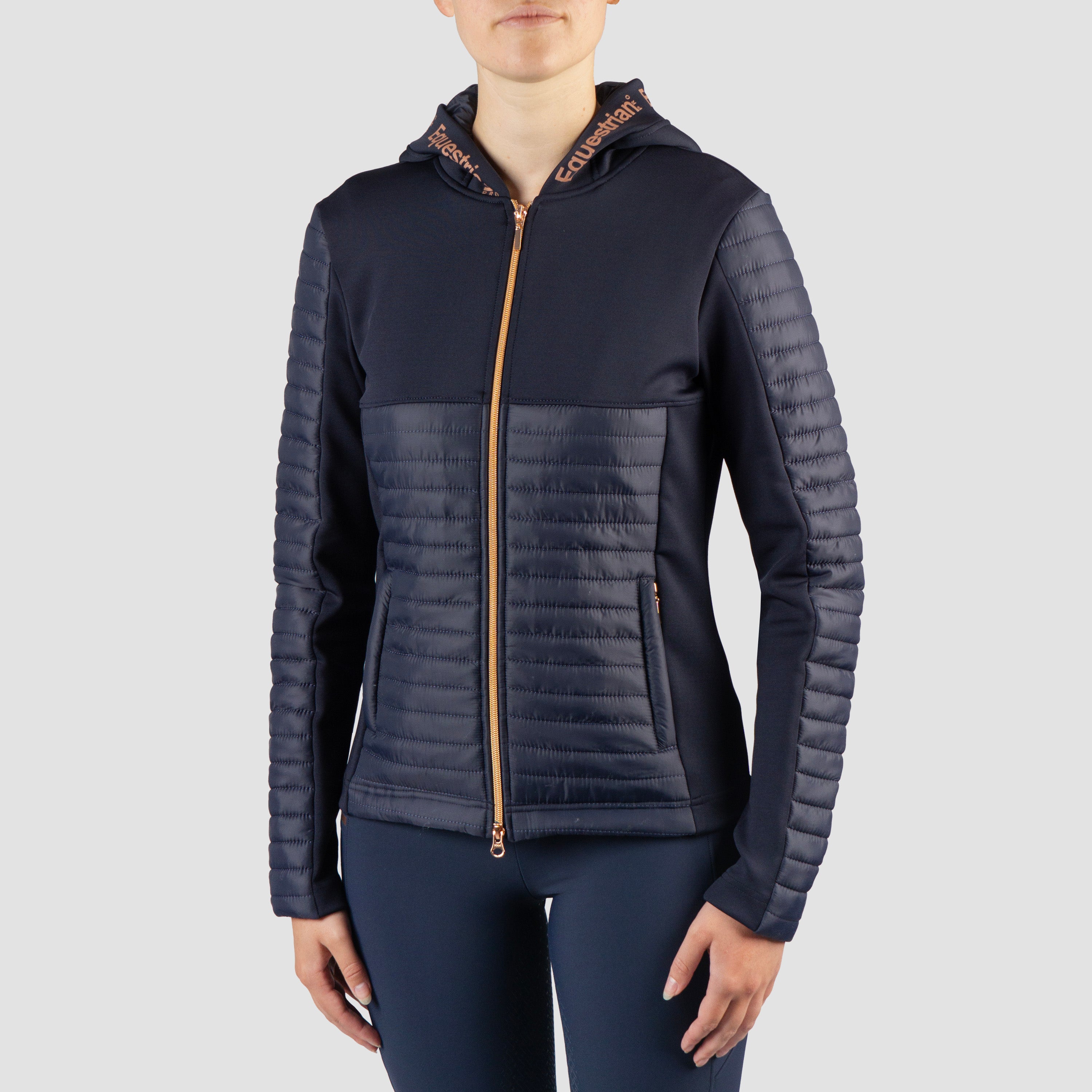 EQUESTRIAN PRO PUFFER JACKET MAGNIFICENT BLUE/ROSE / XS