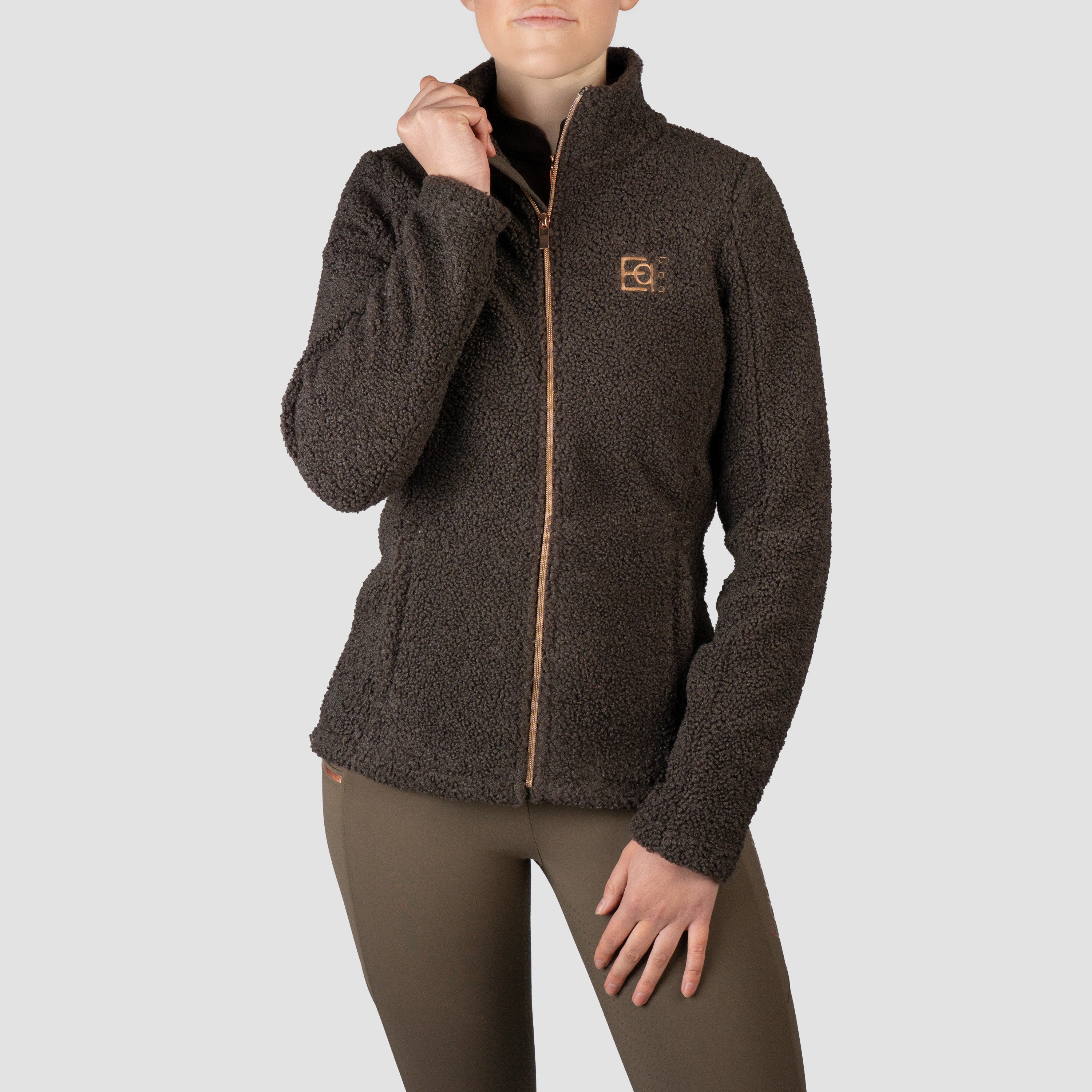 TEDDY JACKET FRANCESCA DARK CHOCOLATE / 140