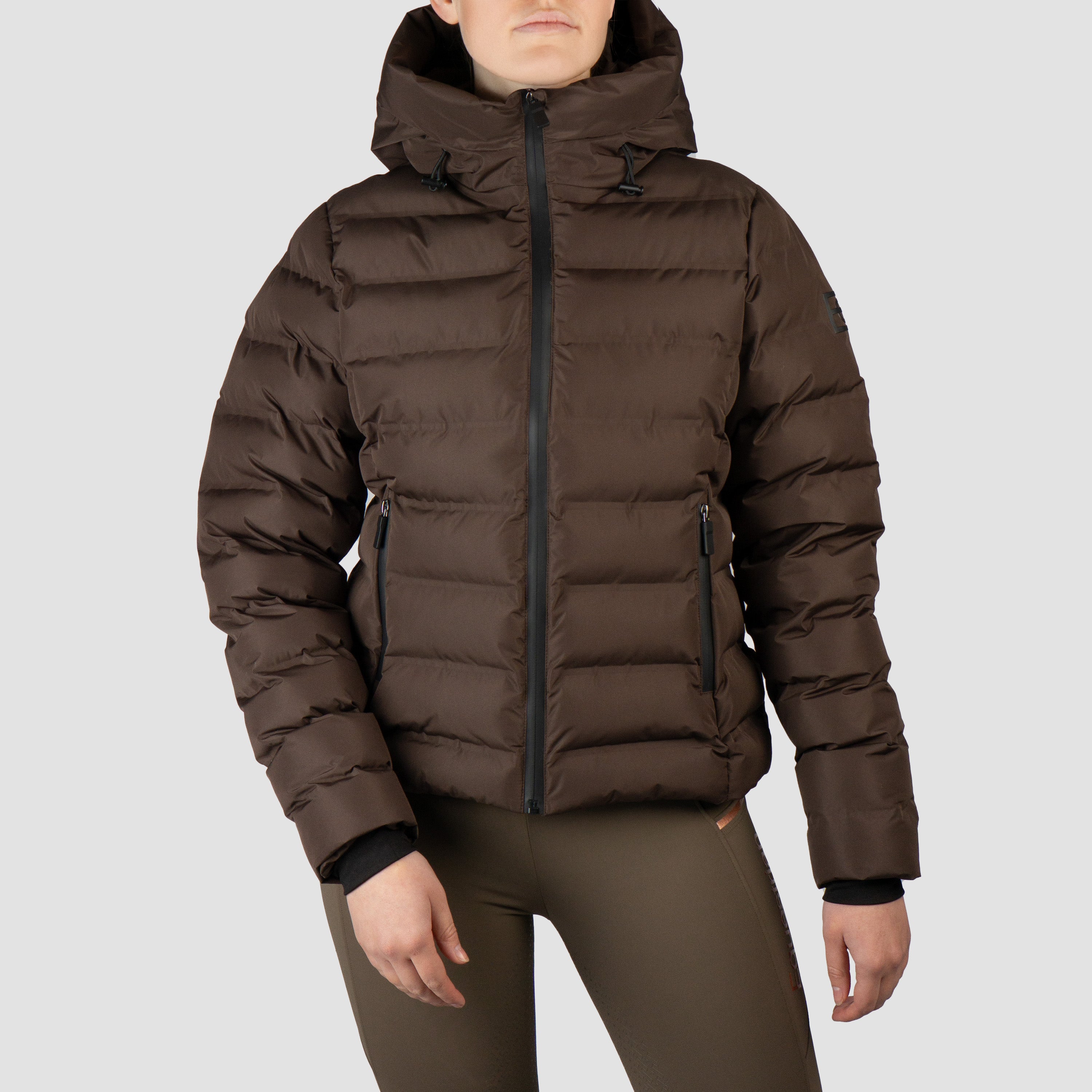 PUFFER JACKET SHORT PENELOPE DARK CHOCOLATE / XS