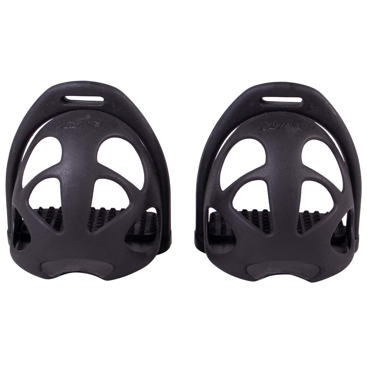 Safety stirrup with toe stopper