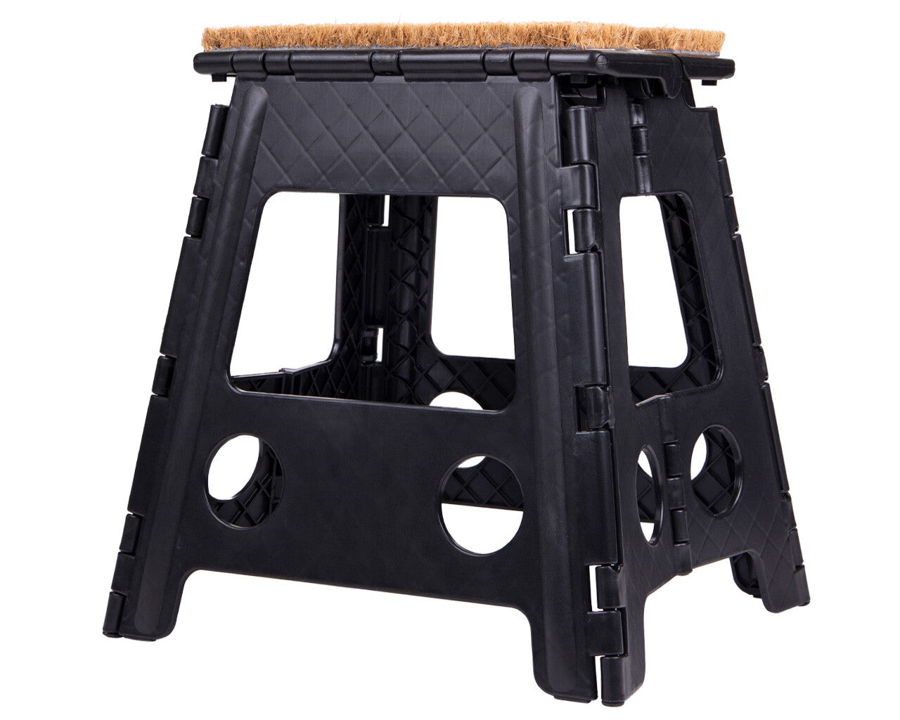 Step-up stool with mat