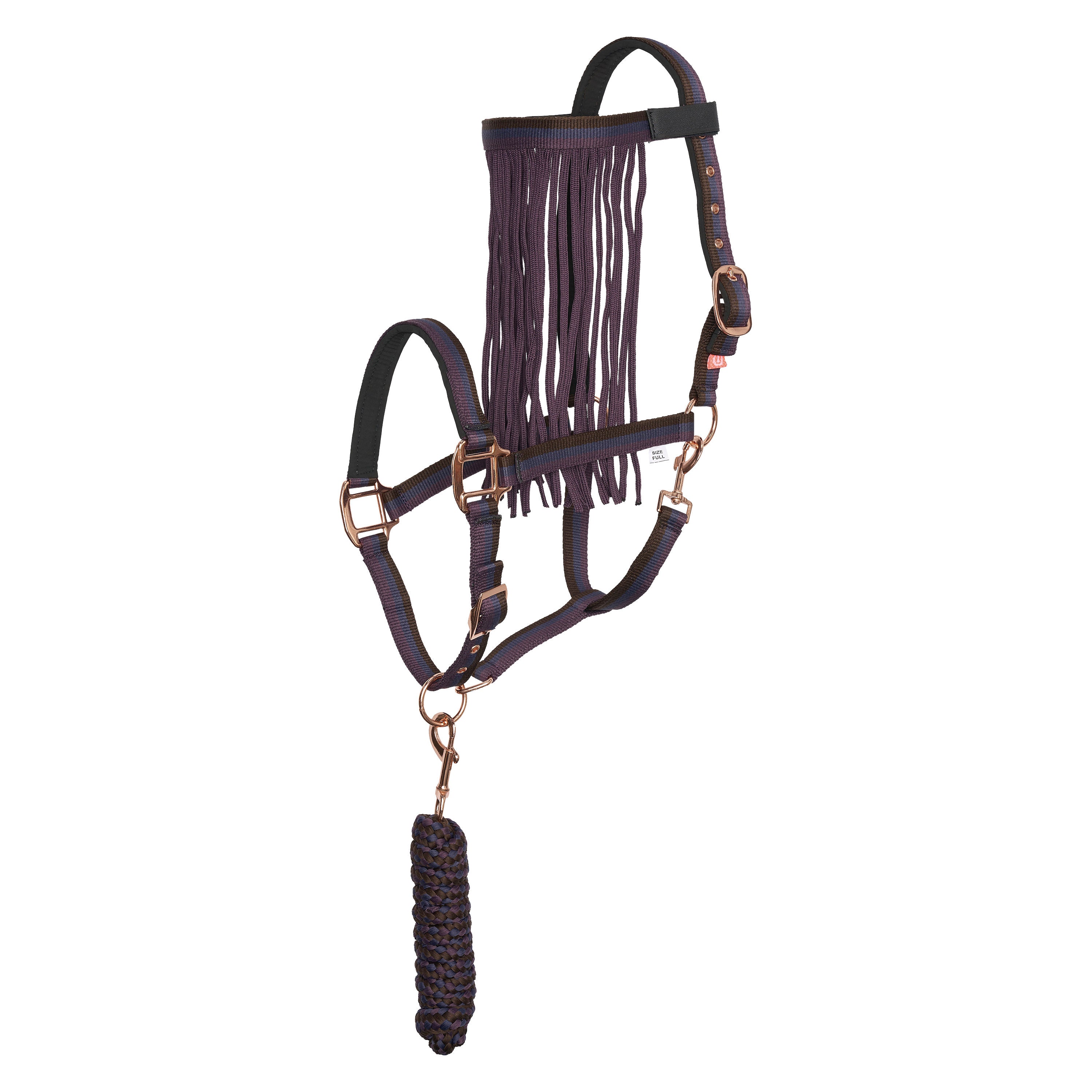 Set of headcollar, lead rope and flyfringes IRH