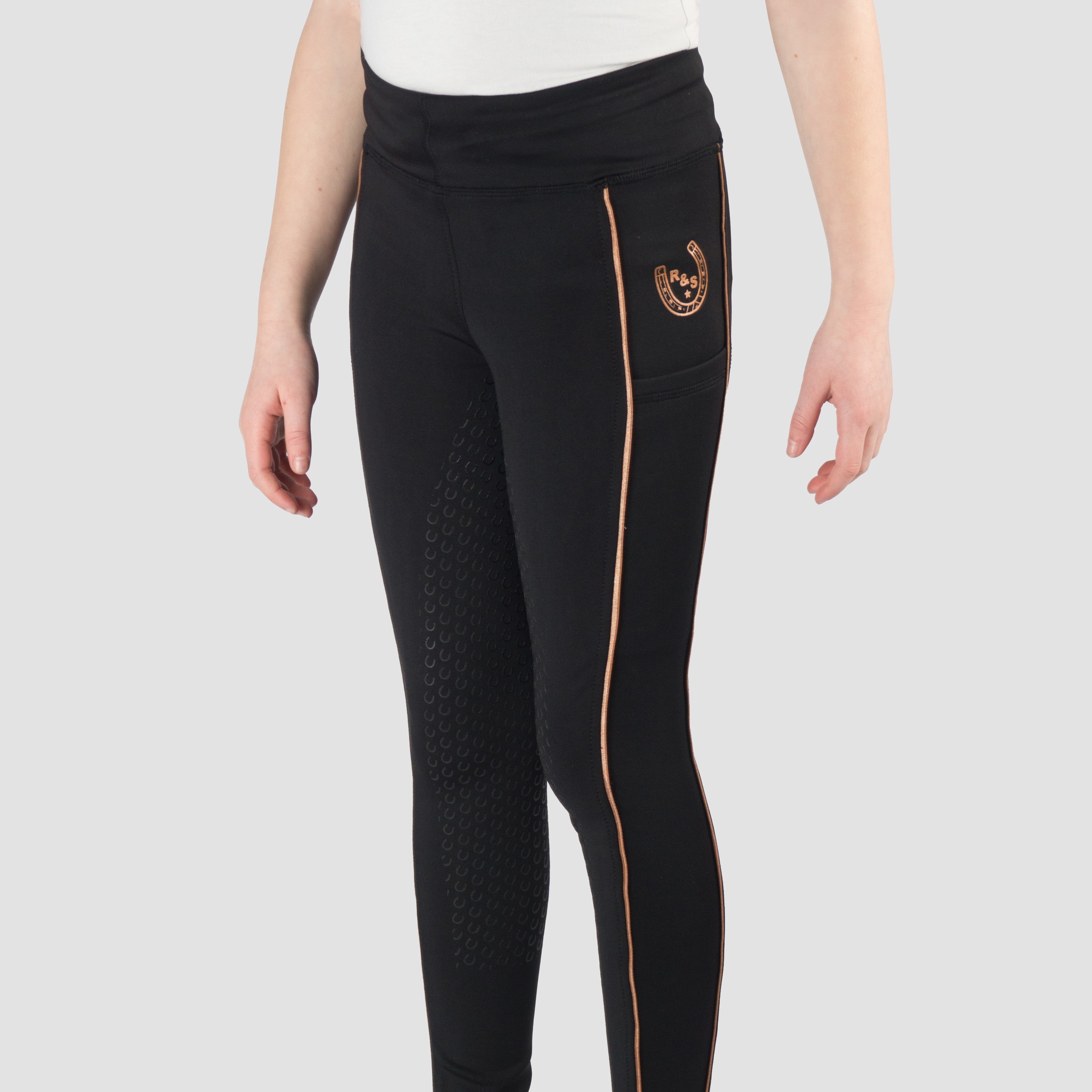 RIDING TIGHTS YUKI BLACK/ROSE / 116