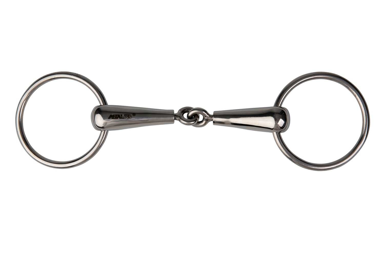 METALAB 2-ring bit - Pinchless snaffle full