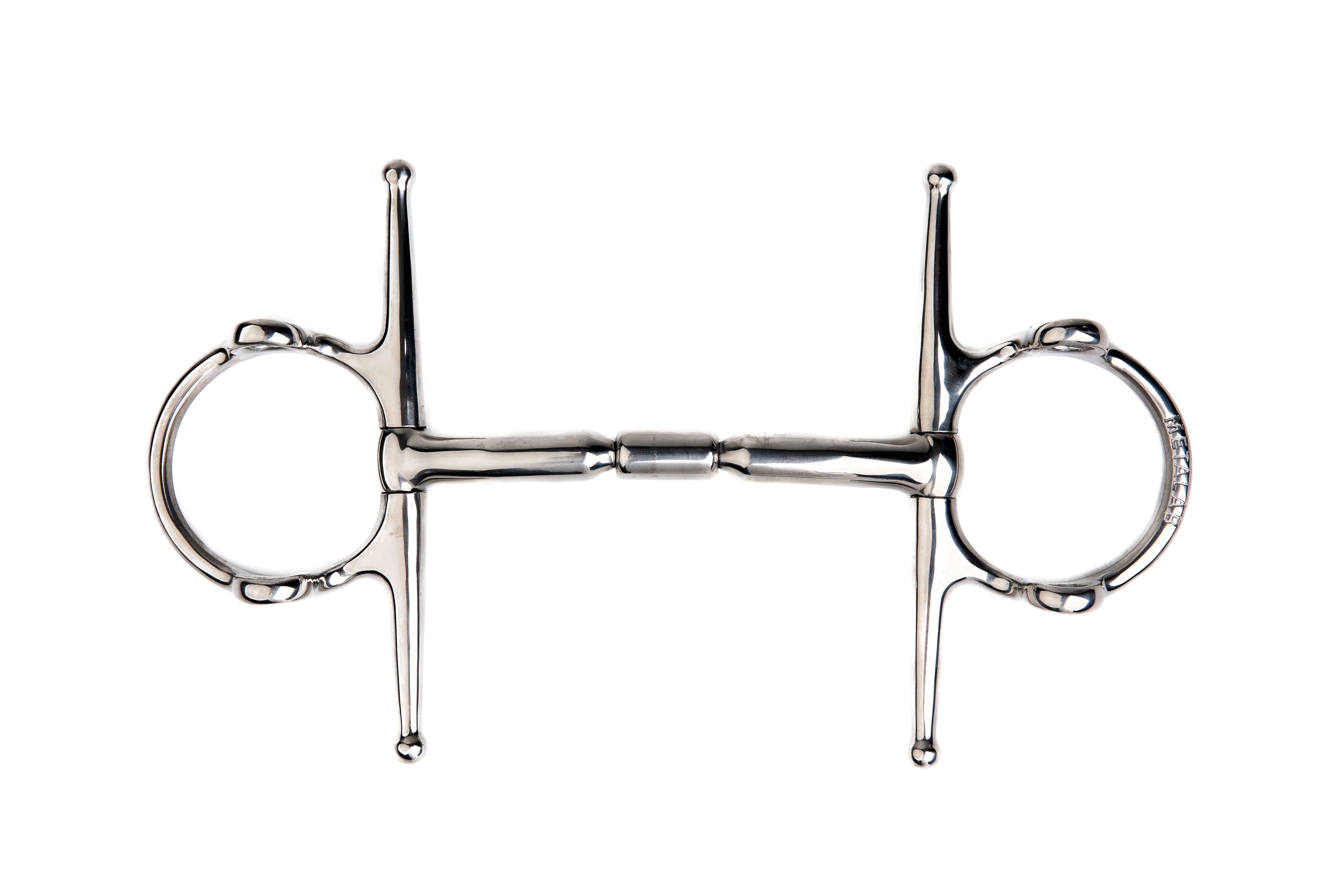 METALAB Gag bit - Elite full cheek, straight roller