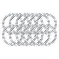 Horse knot diamond elastic IRH set of 12