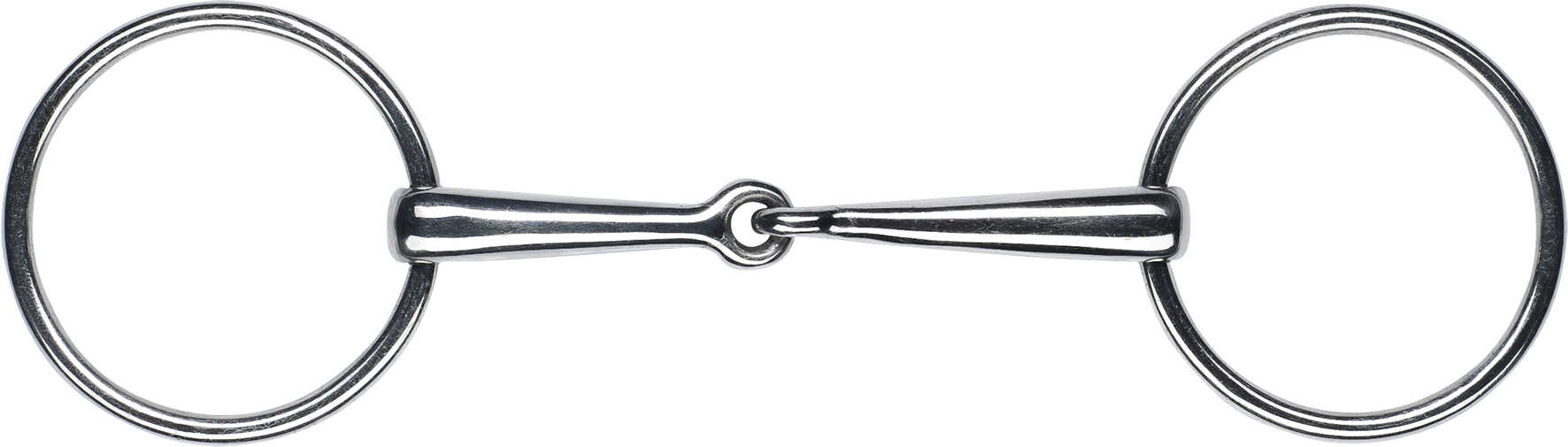 FEELING Stainless steel snaffle with large rings for Weymouth