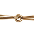 FEELING Cyprium ring snaffle with thin solid mouthpiece