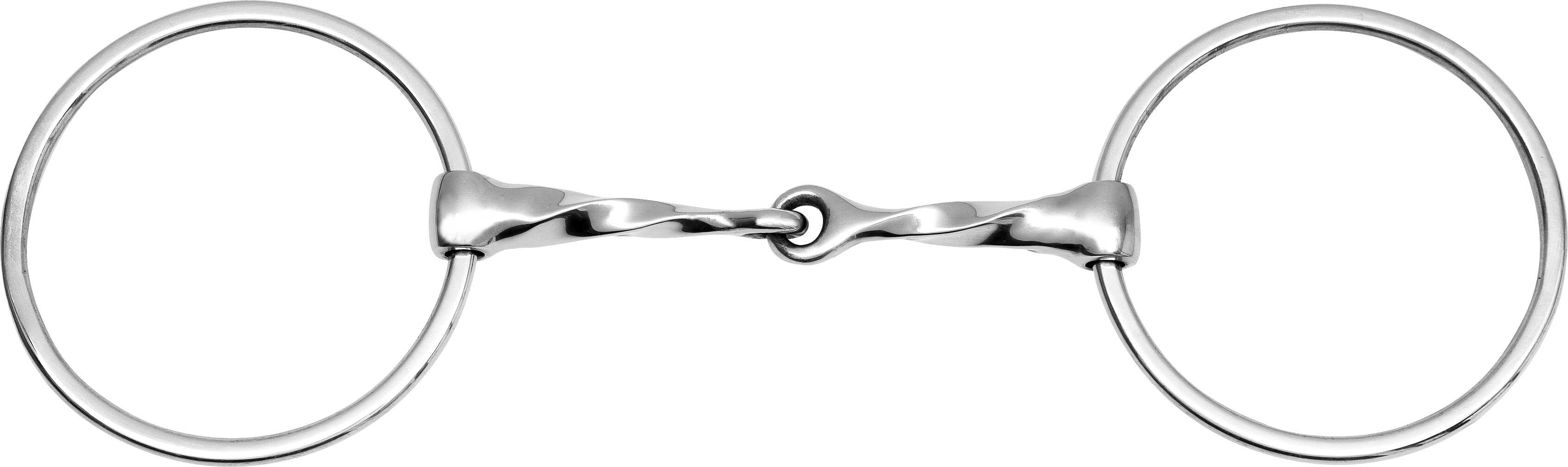 FEELING Large rings snaffle, twisted