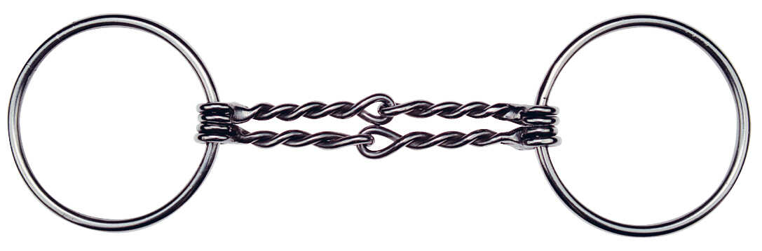 FEELING Ring bit - Twisted double snaffle