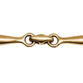 FEELING Thin -Anatomic- large rings snaffle, German silver
