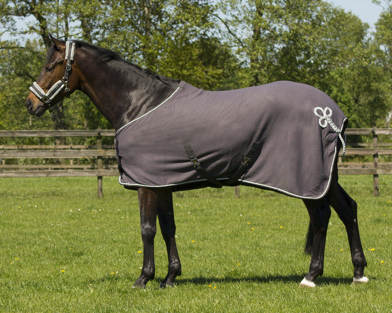 Fleece rug with ornament