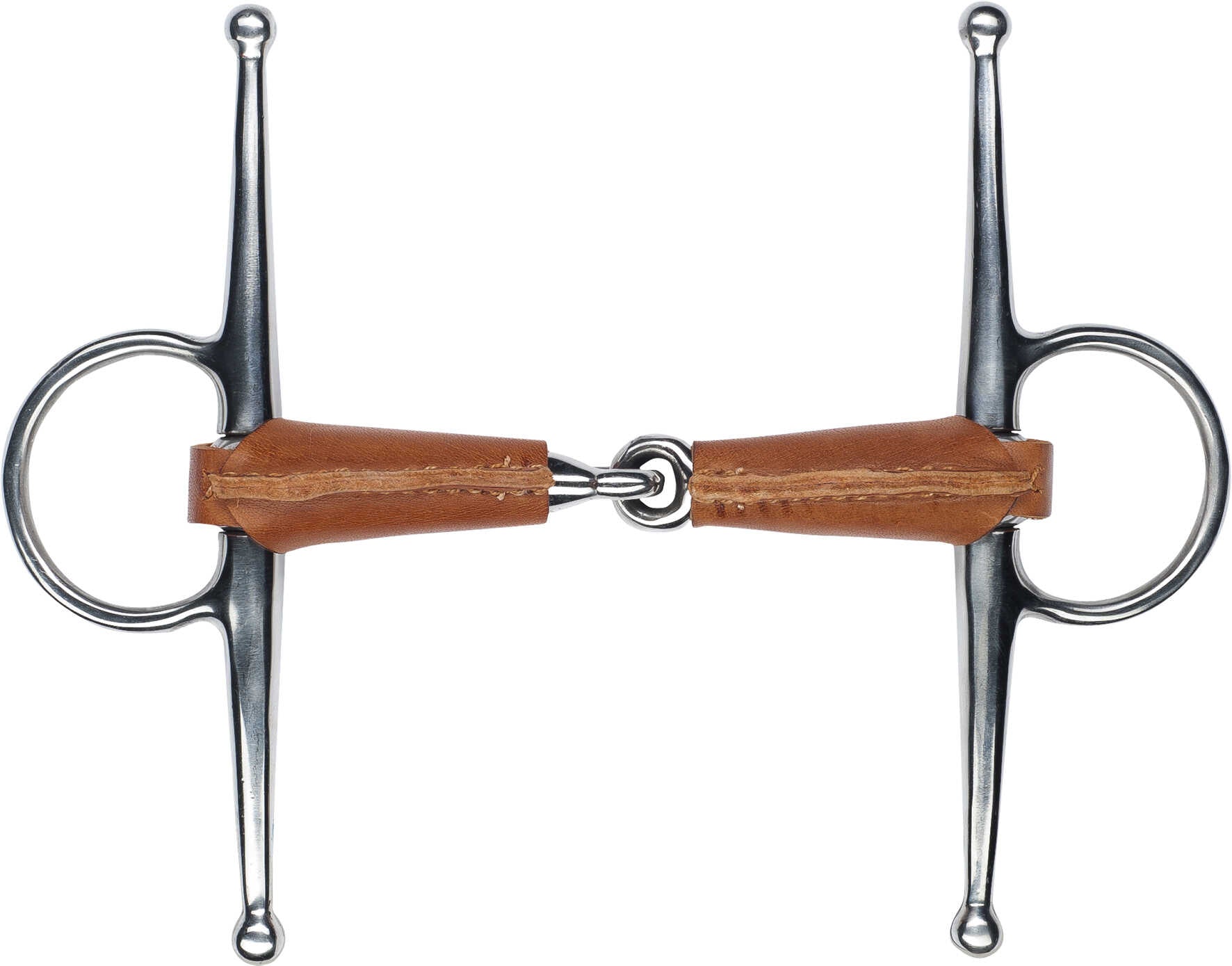 FEELING Full cheek snaffle - Leather covered