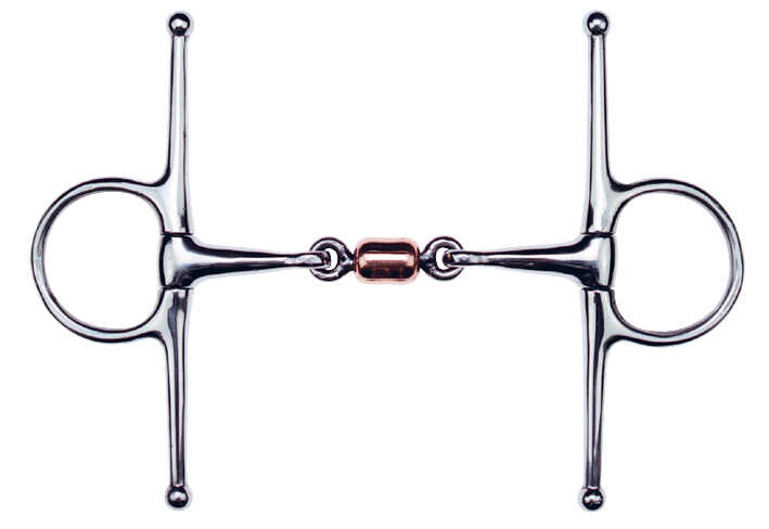 FEELING Full cheek snaffle -With roller
