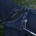 Fly driving rug with neck cover