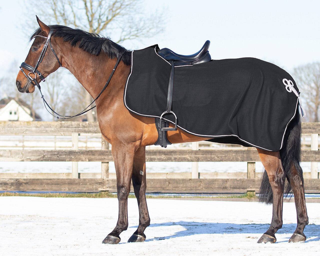 Exercise rug fleece ornament