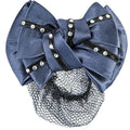 Hair net with imitation diamonds 6900 deep blue / St