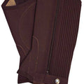 Half chaps made of imitation nubuck leather 2100 dark brown / 4