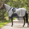 Exercise fly sheet with fringes