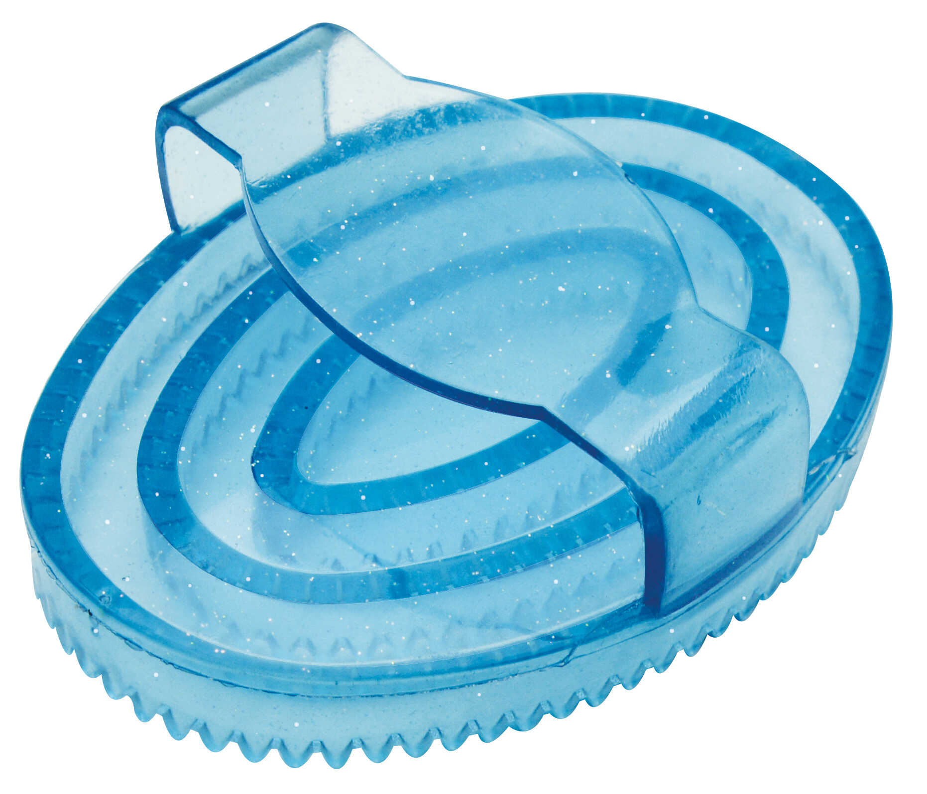 HIPPOTONIC Oval glittered rubber Curry Comb