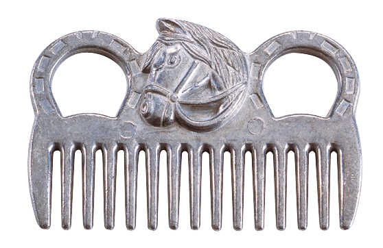 HIPPOTONIC - Aluminium horse head form - Mane and tail Comb
