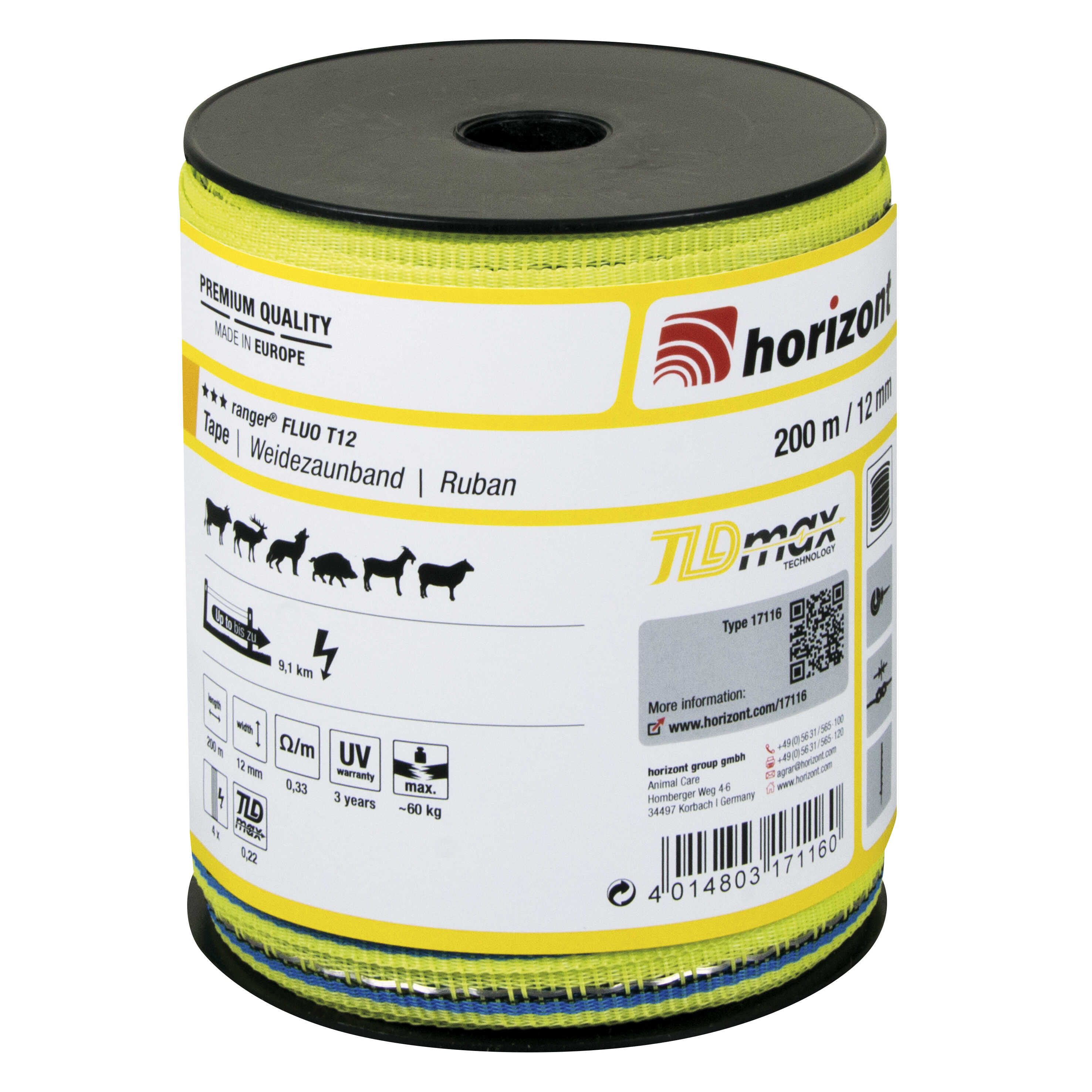 HORIZONT - Ranger - Fluo tape T12 200 m