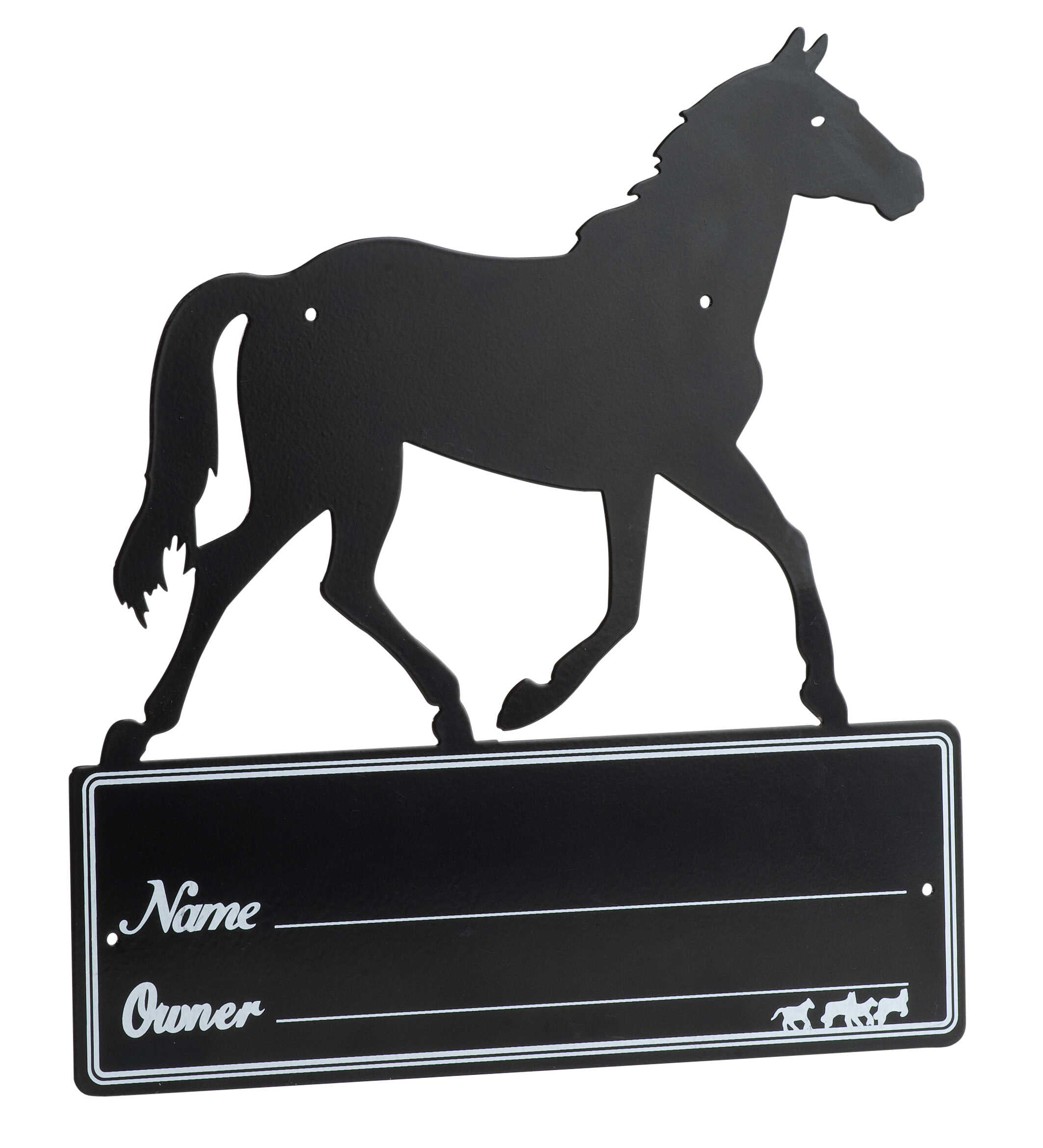 HIPPOTONIC "Horse Silhouette" stall plaque