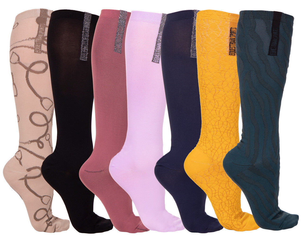 knee stockings week collection (7-pack)