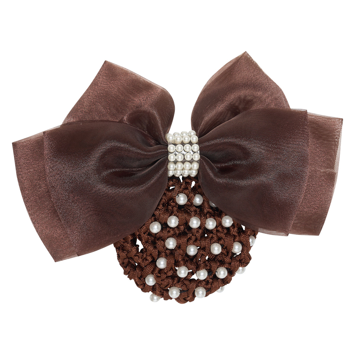 Hair bow with net pearls IRH