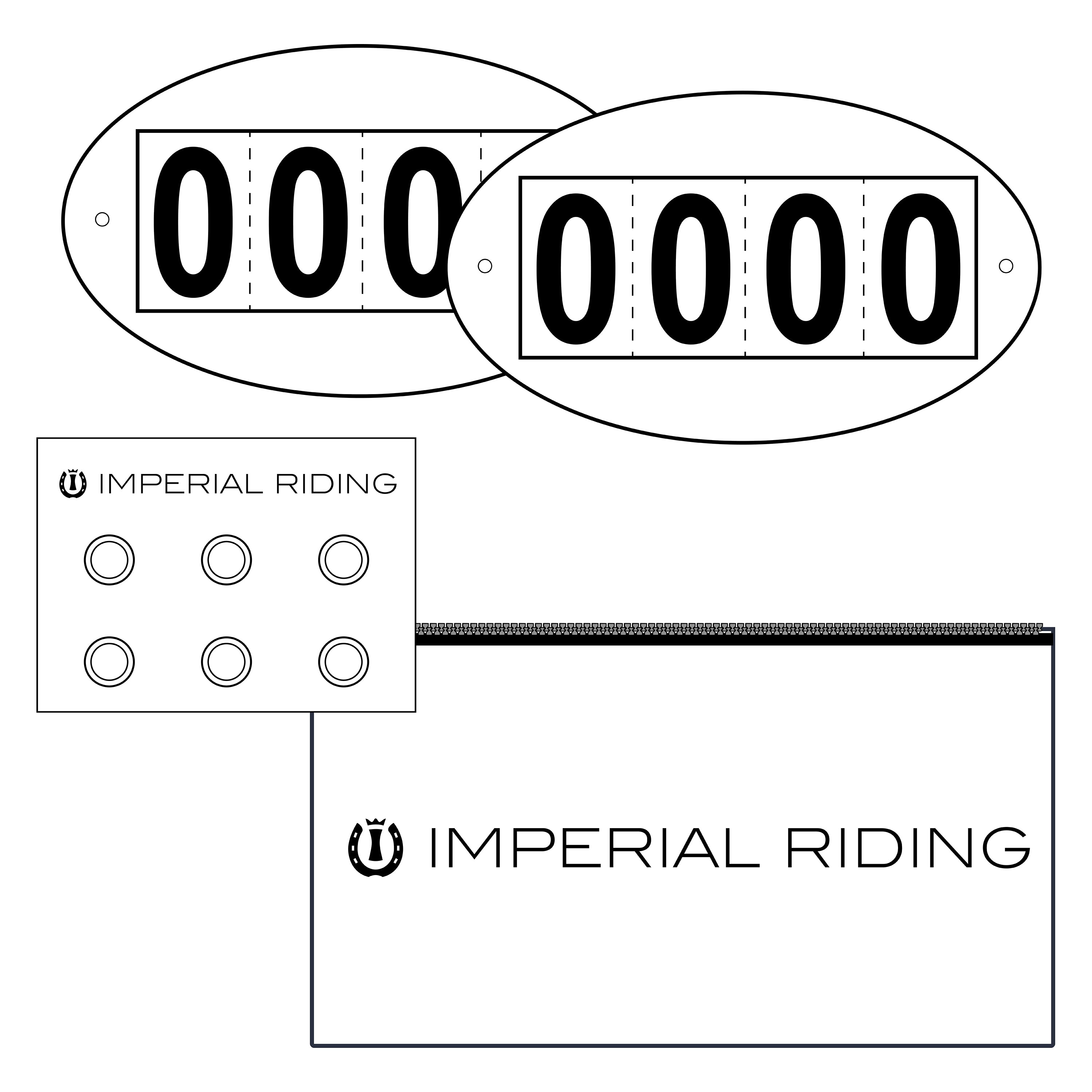Quick-pin competition number set of 2 IRHBasic