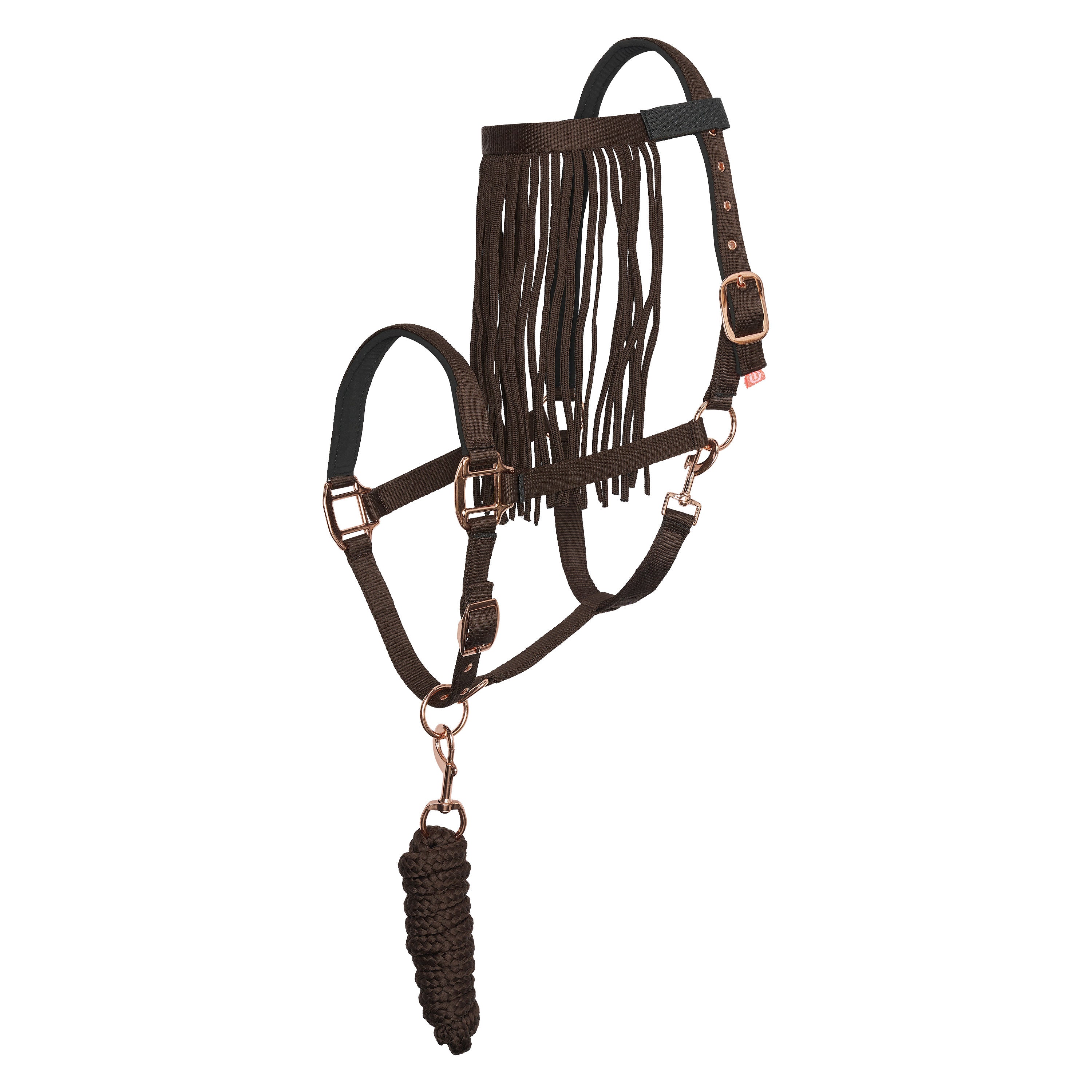 Set of headcollar, lead rope and flyfringes IRH