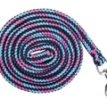 Lead rope Funny Horses with snap hook 1357 deep blue/blue/dark pink / 180 cm