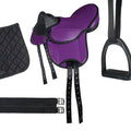 Shetland pony saddle set Beginner 1127 violet / pcs.