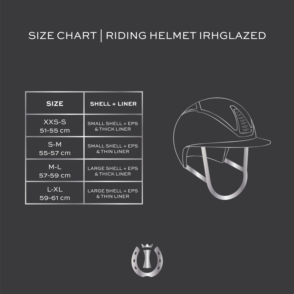 Riding helmet IRHGlazed small visor