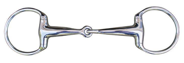 Eggbutt snaffle 18 mm stainless steel EU55/115 mm UK/US55/4.5