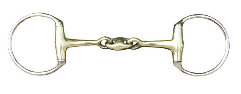 Eggbutt snaffle + lozenge 18 mm + argentan EU55/115 mm UK/US55/4.5