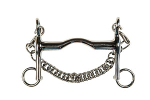 Curb bit, stainless steel, 16 mm, cheek 5 cm 125 mm