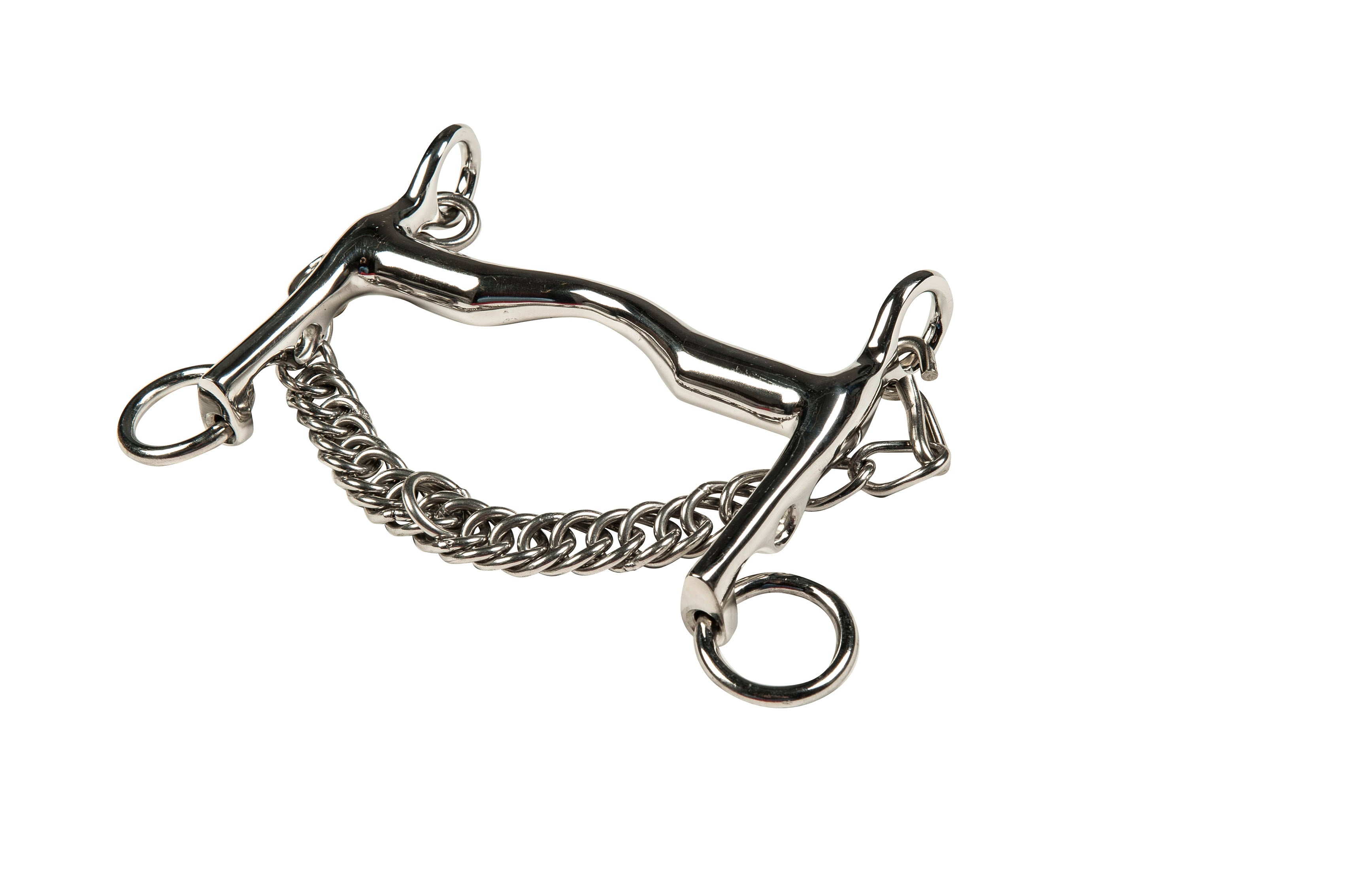 Curb bit, stainless steel, 16 mm, cheek 5 cm 125 mm