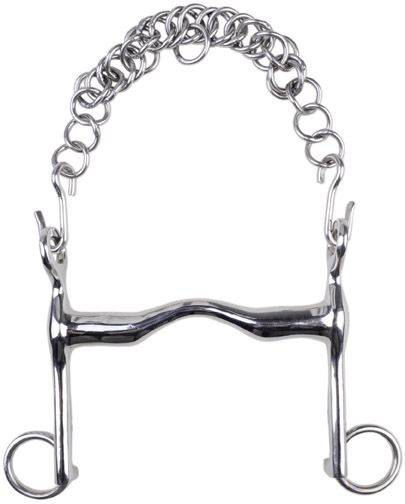 Curb bit, stainless steel, 16 mm, cheek 7 cm 125 mm