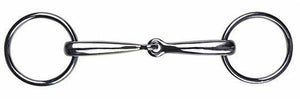 Loose ring snaffle stainless steel, 14 mm EU55/125 mm UK55/5