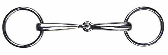 Loose ring snaffle stainless steel, 14 mm EU55/125 mm UK55/5