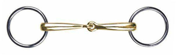 Loose ring snaffle argentan, 14 mm EU55/125 mm UK55/5