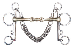 Port mouth pelham argentan, 16 mm, cheek 7 cm EU40/115 mm UK40/4,5