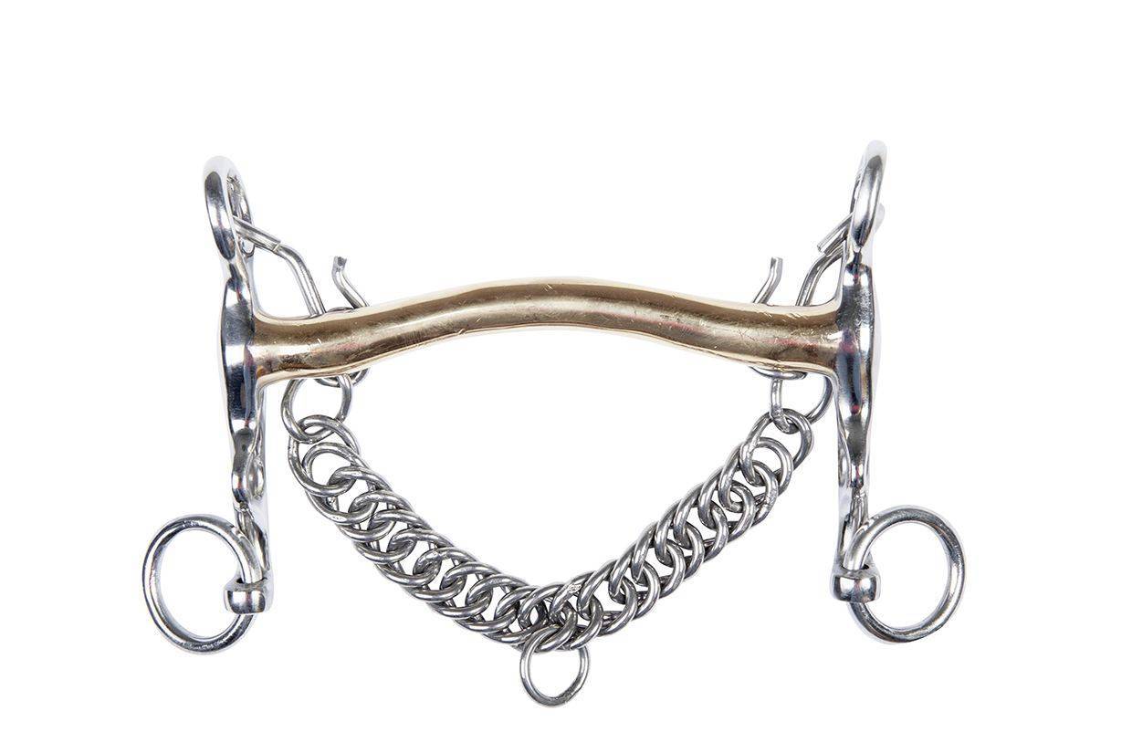 Baby bridle bit, argentan, 16 mm, cheek 5 cm 125 mm