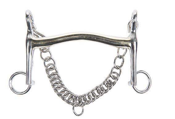 Baby bridle bit, argentan, 16 mm, cheek 7 cm 125 mm