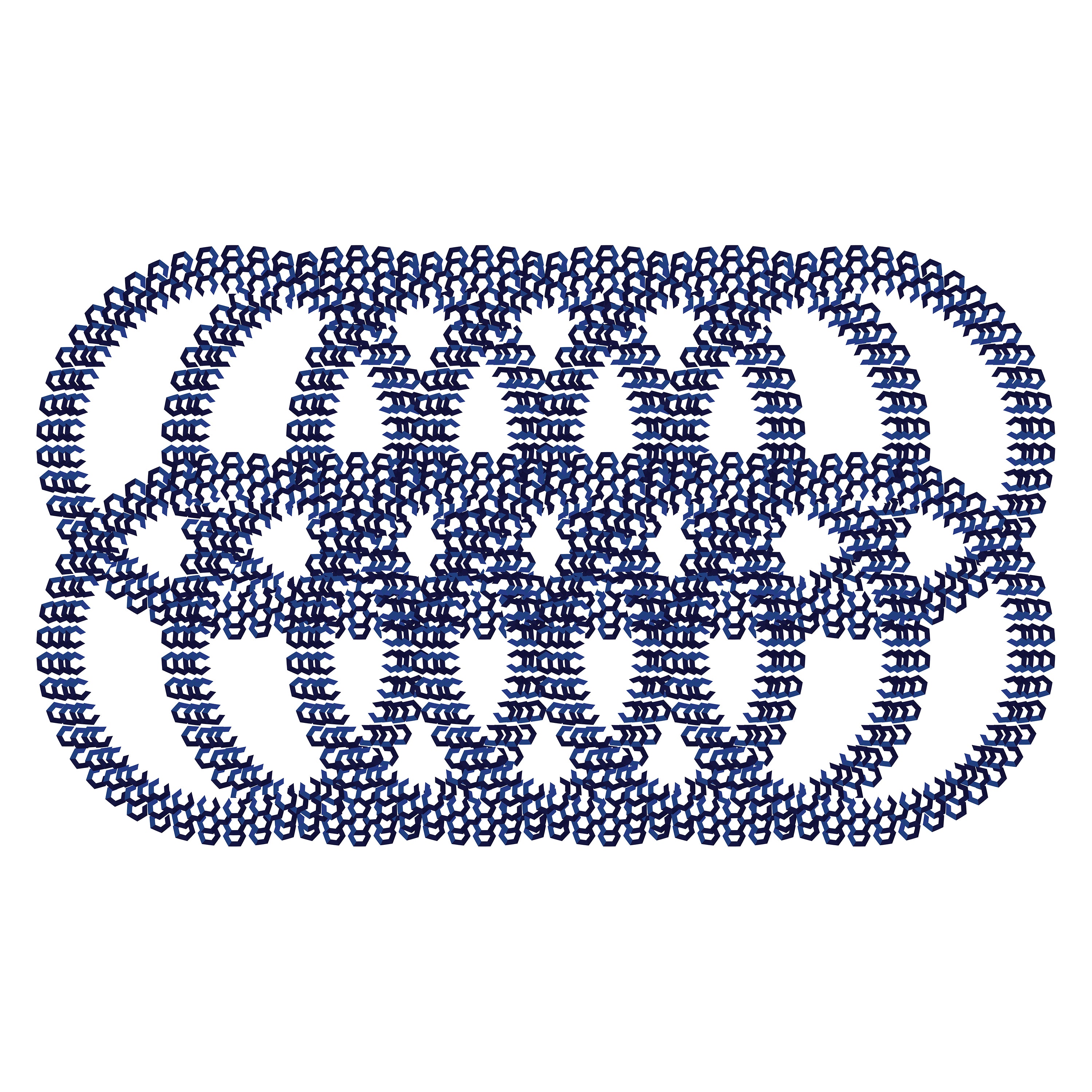 Horse knot diamond elastic IRH set of 12