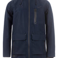 Waterproof, sporty men's functional parka with hood